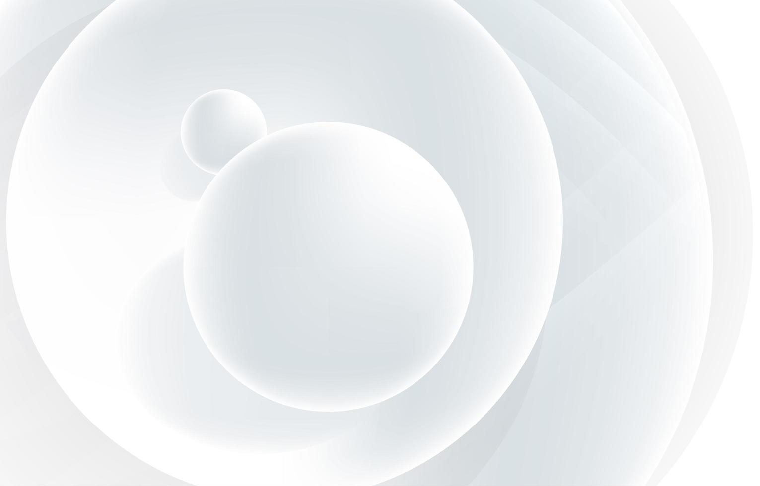 vit cirkel 3d koncept vektor