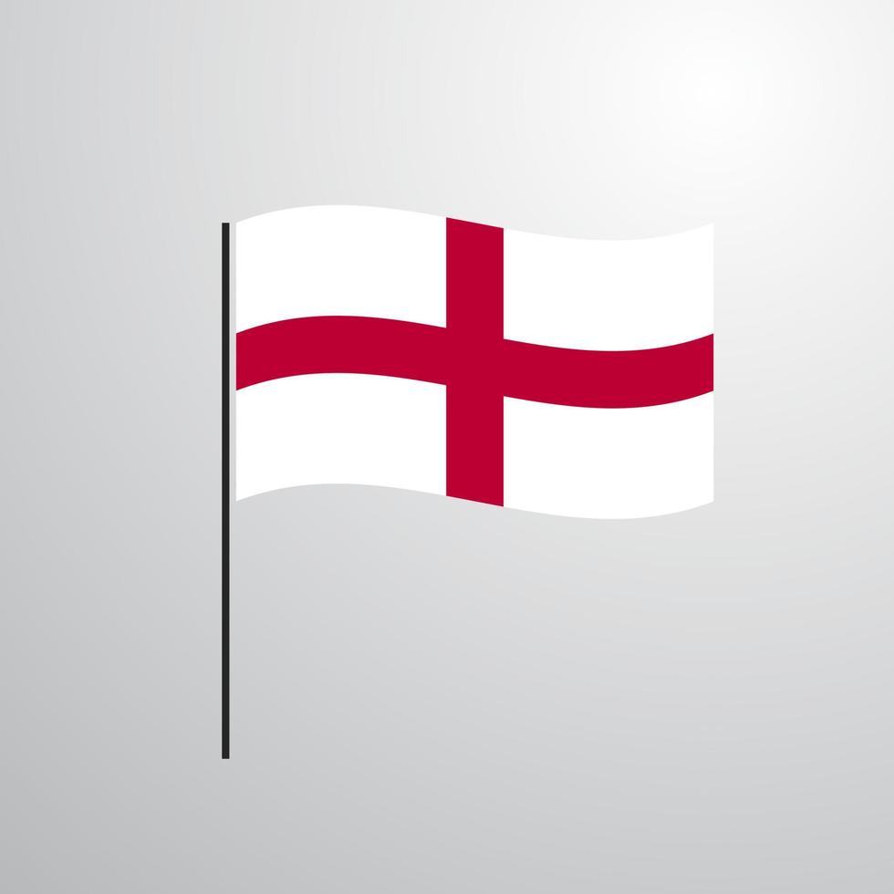 England wehende Flagge vektor