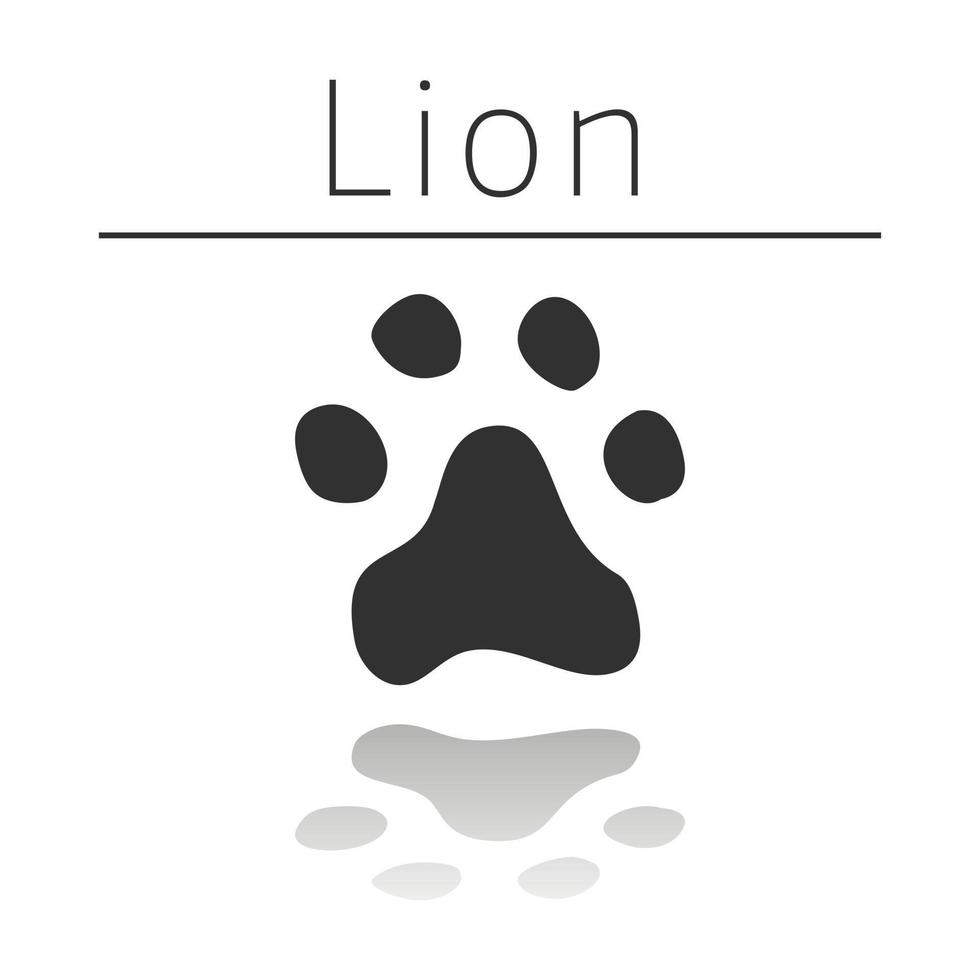 lejon djur- Spår vektor