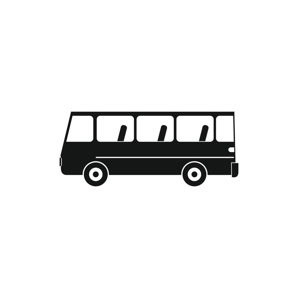 buss ikon i enkel stil vektor