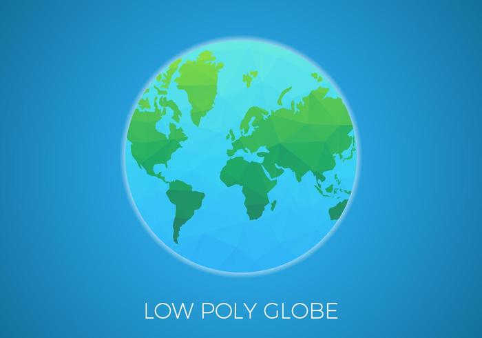 Gratis Low Poly Hintergrund Globe Vector