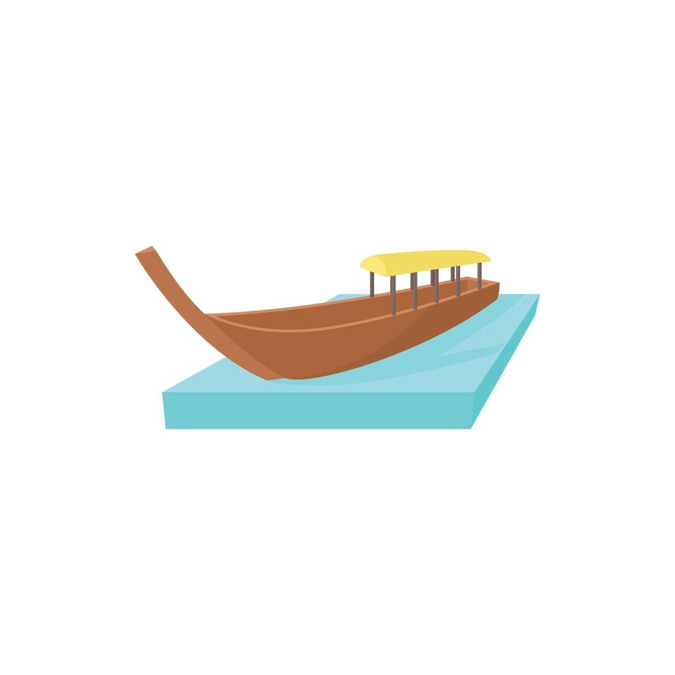båt ikon i tecknad serie stil vektor