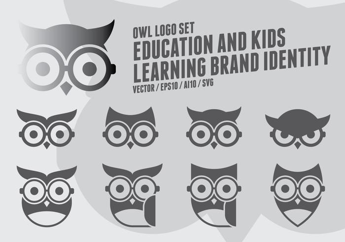 Geek Owl Logo vektor