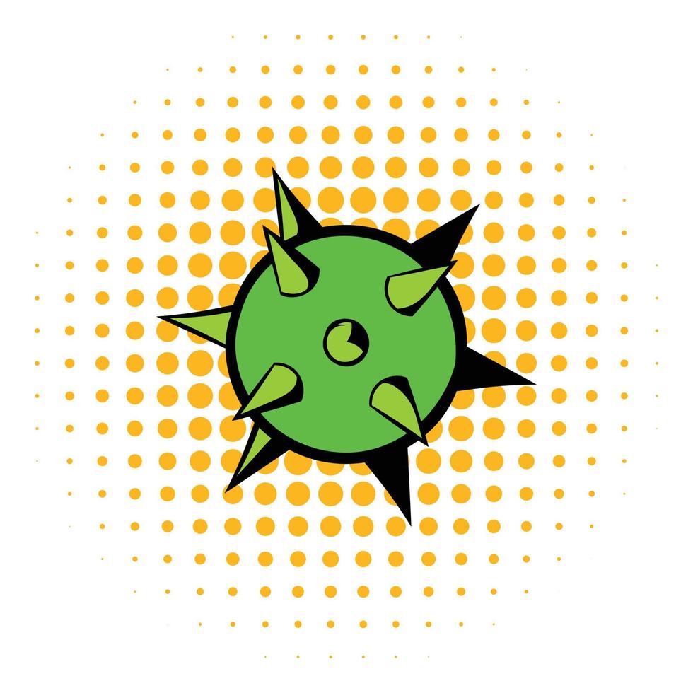 Virus-Symbol, Comic-Stil vektor