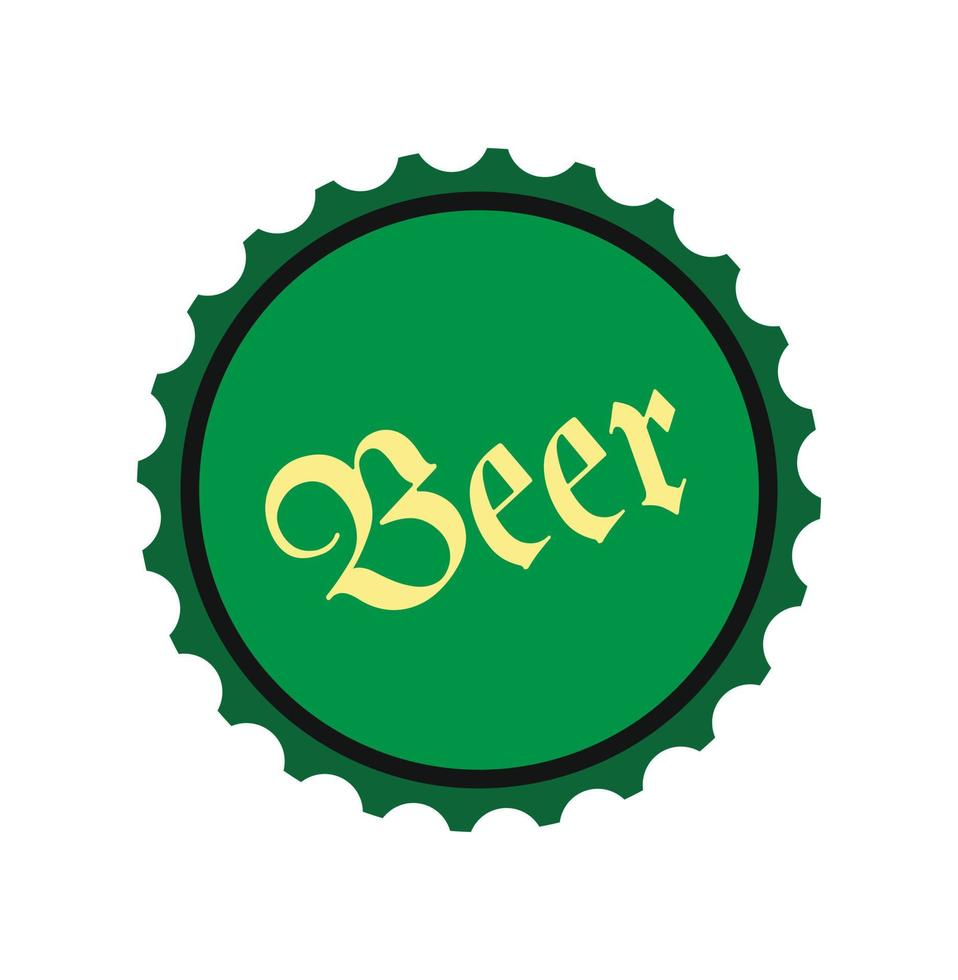 Bier flach Symbol vektor