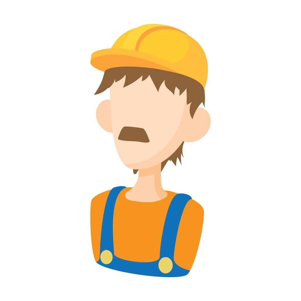 Builder-Symbol im Cartoon-Stil vektor