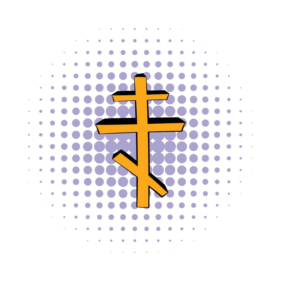 ortodox korsa ikon, serier stil vektor