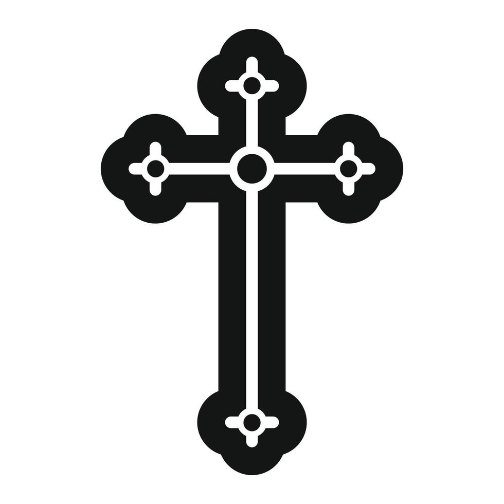 religiös symbol av krucifix ikon vektor
