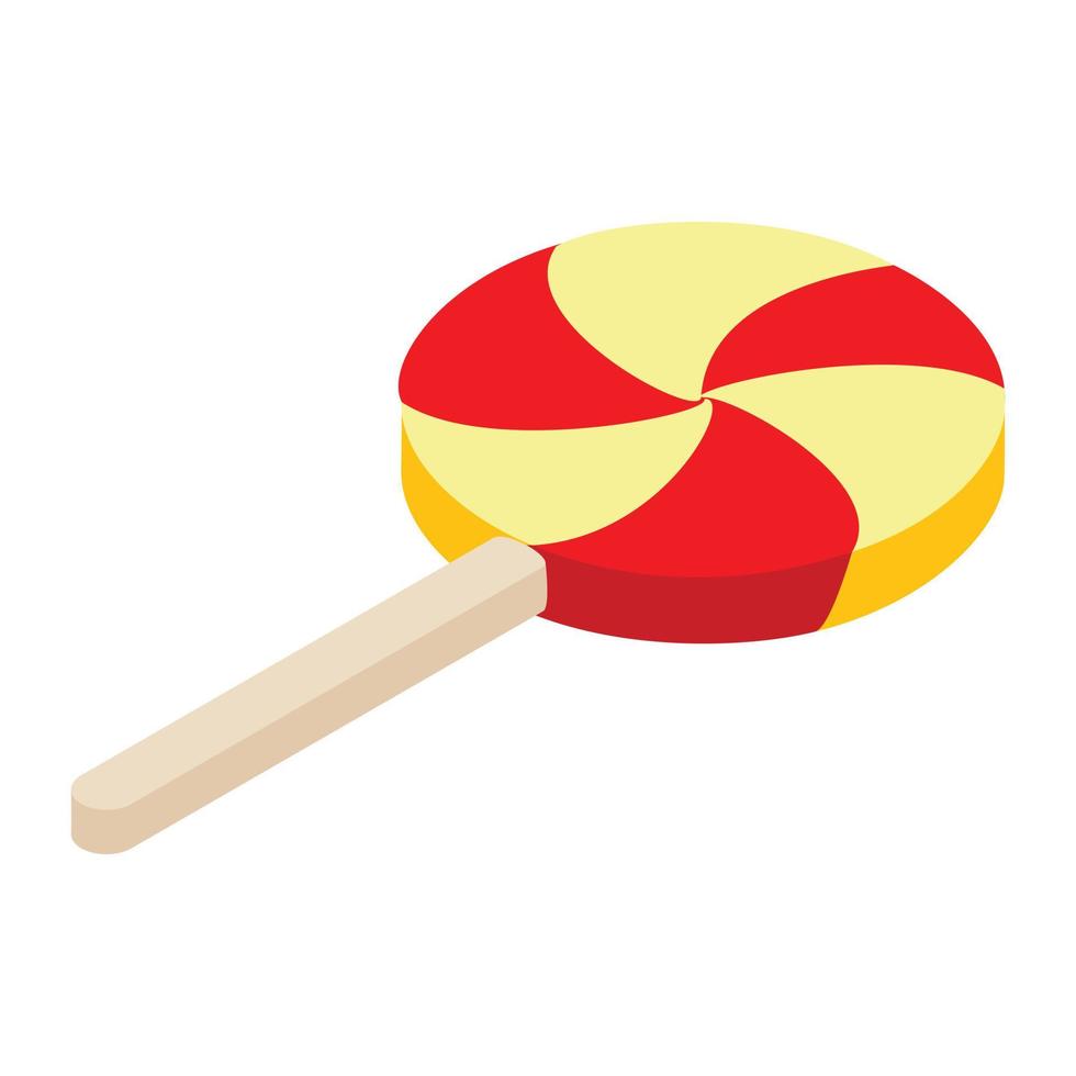 Lollypop isometrisches 3D-Symbol vektor