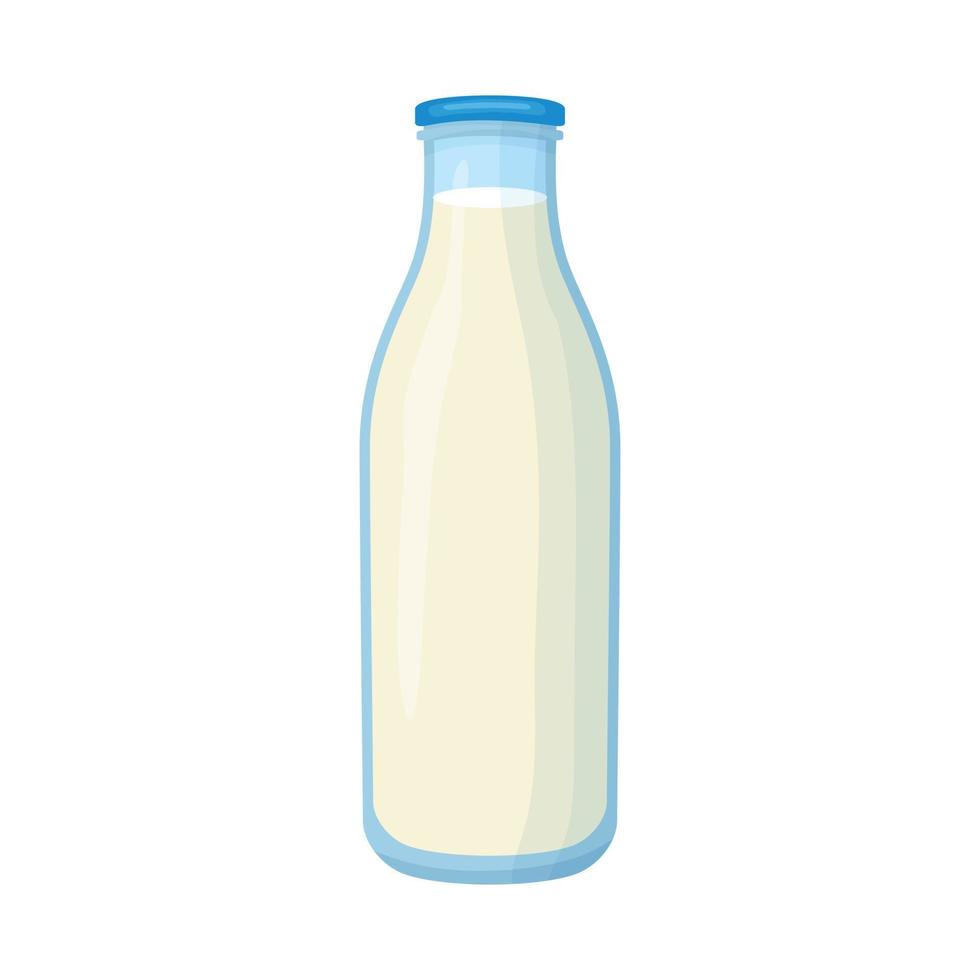 Flasche Milch-Symbol, Cartoon-Stil vektor