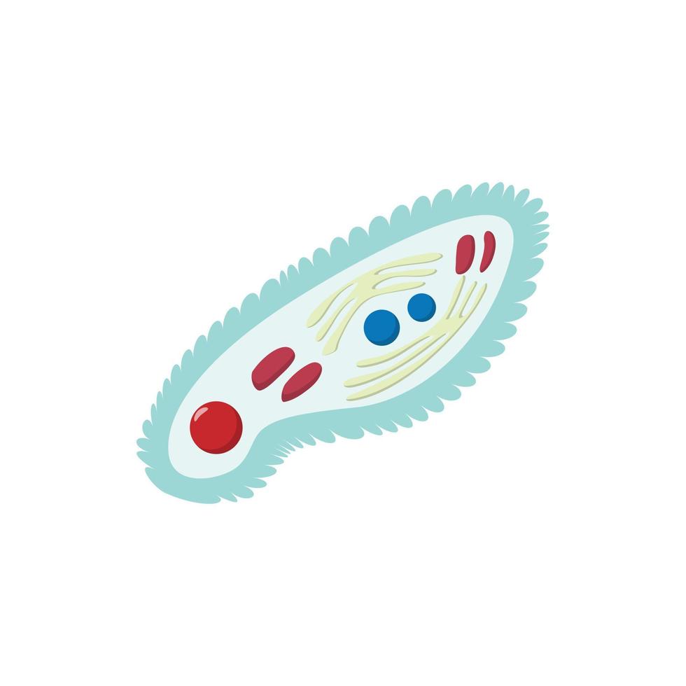 bakterier tecknad serie ikon vektor