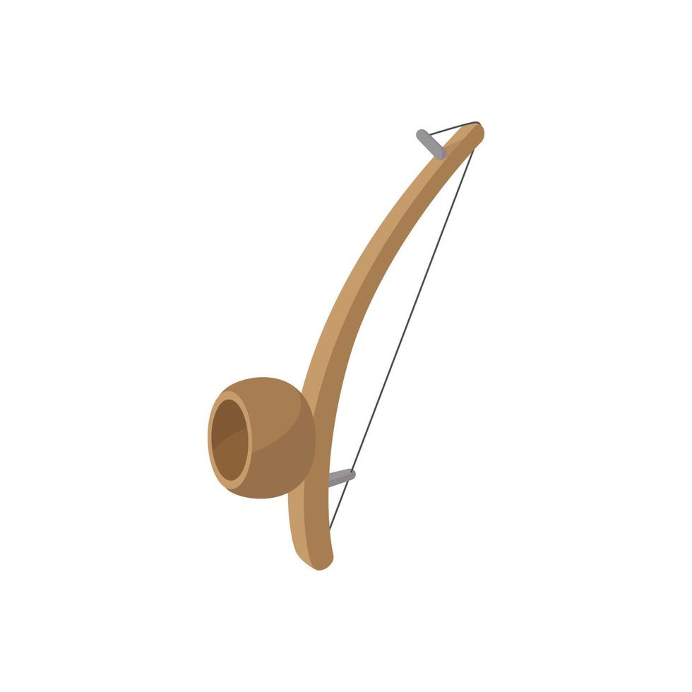 berimbau, percussion instrument ikon vektor
