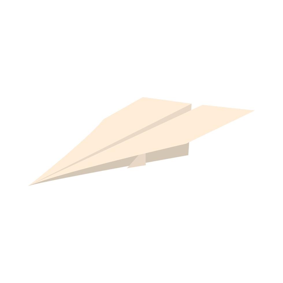 Papierflieger-Symbol, Cartoon-Stil vektor