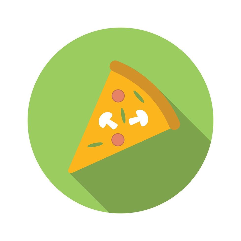 pizza platt ikon vektor