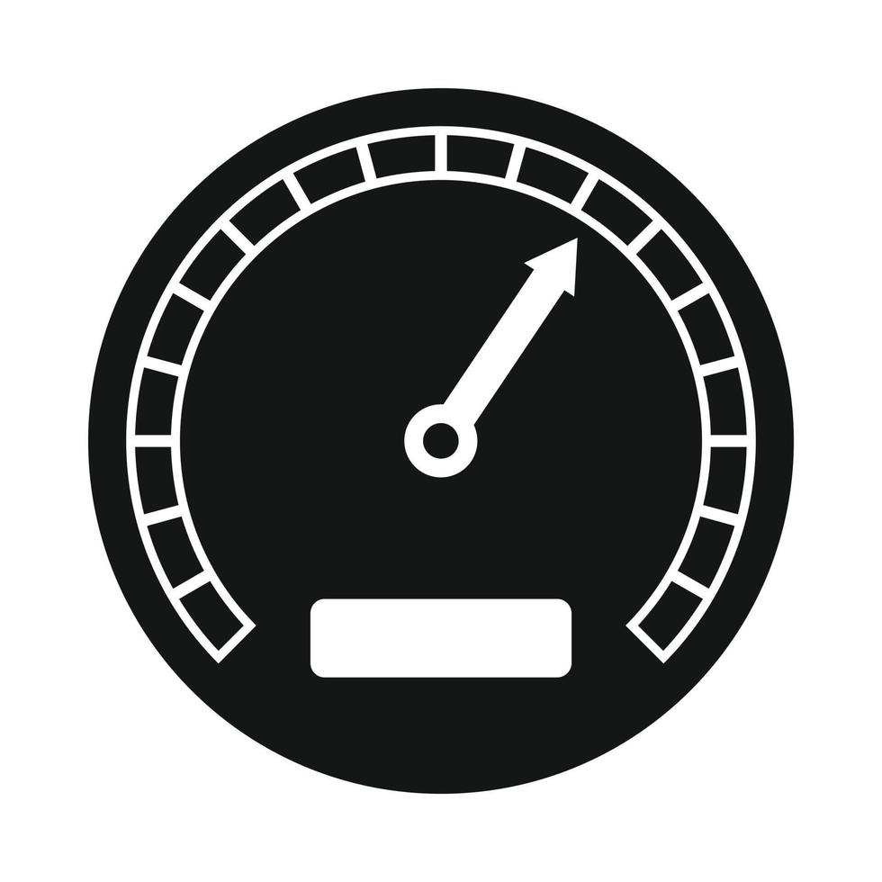 Tachometer-Symbol im einfachen Stil vektor