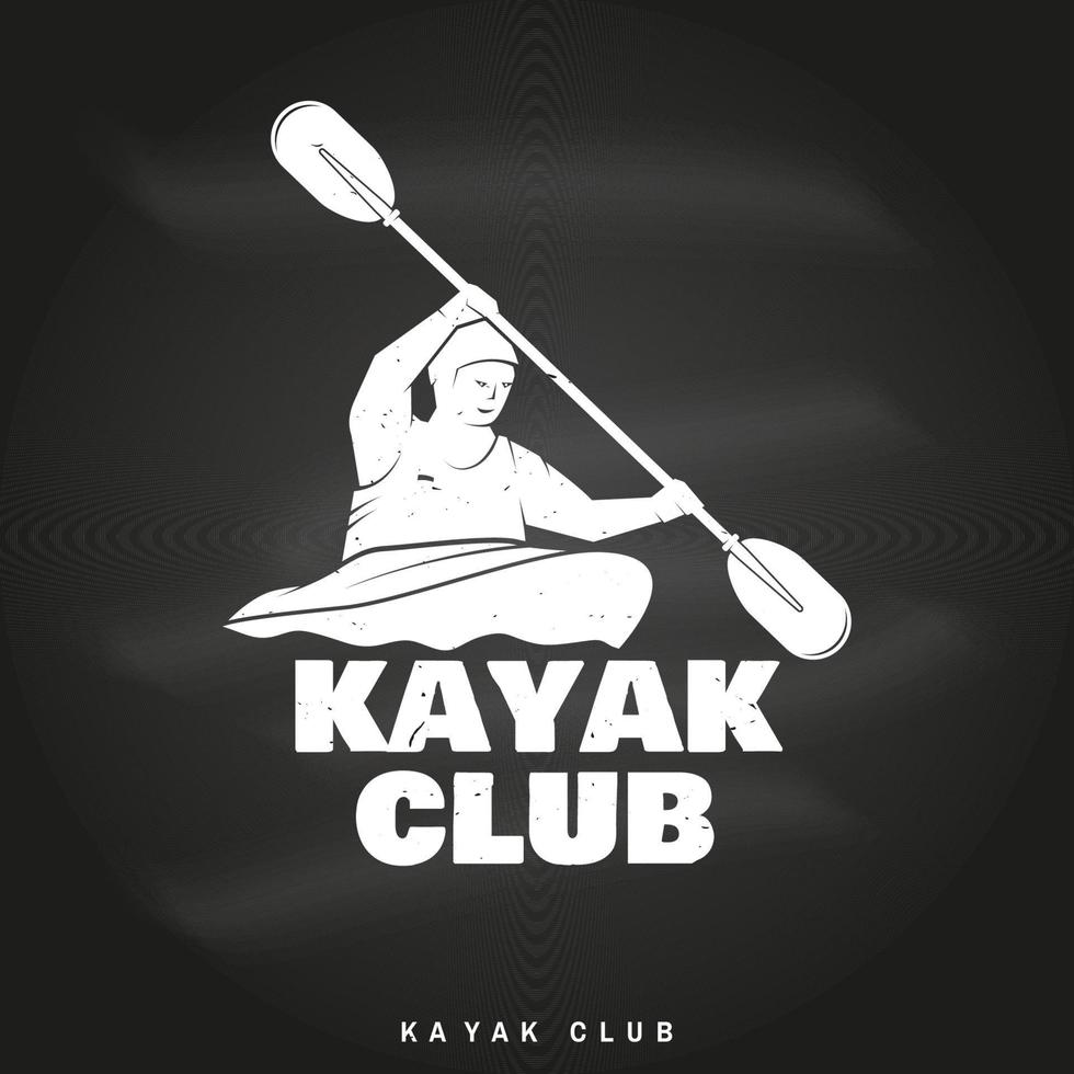 Kajak-Club. Vektor-Illustration. vektor