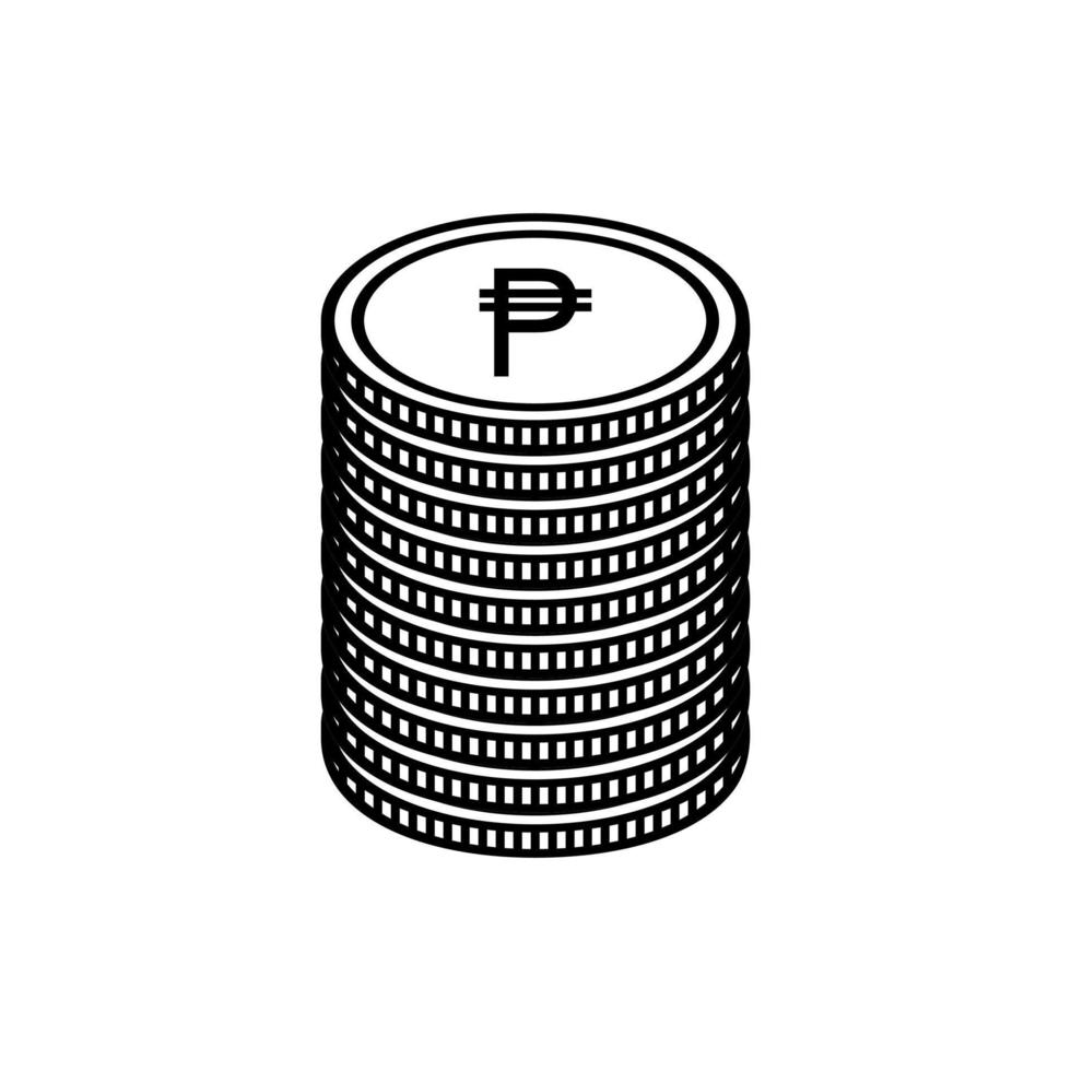 filippinska valuta ikon symbol. filippinska peso, php tecken. vektor illustration