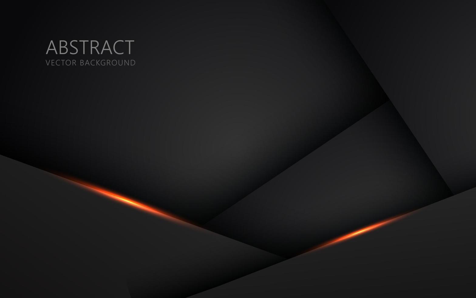abstrakt ljus orange svart Plats ram layout design tech triangel begrepp grå textur bakgrund. eps10 vektor