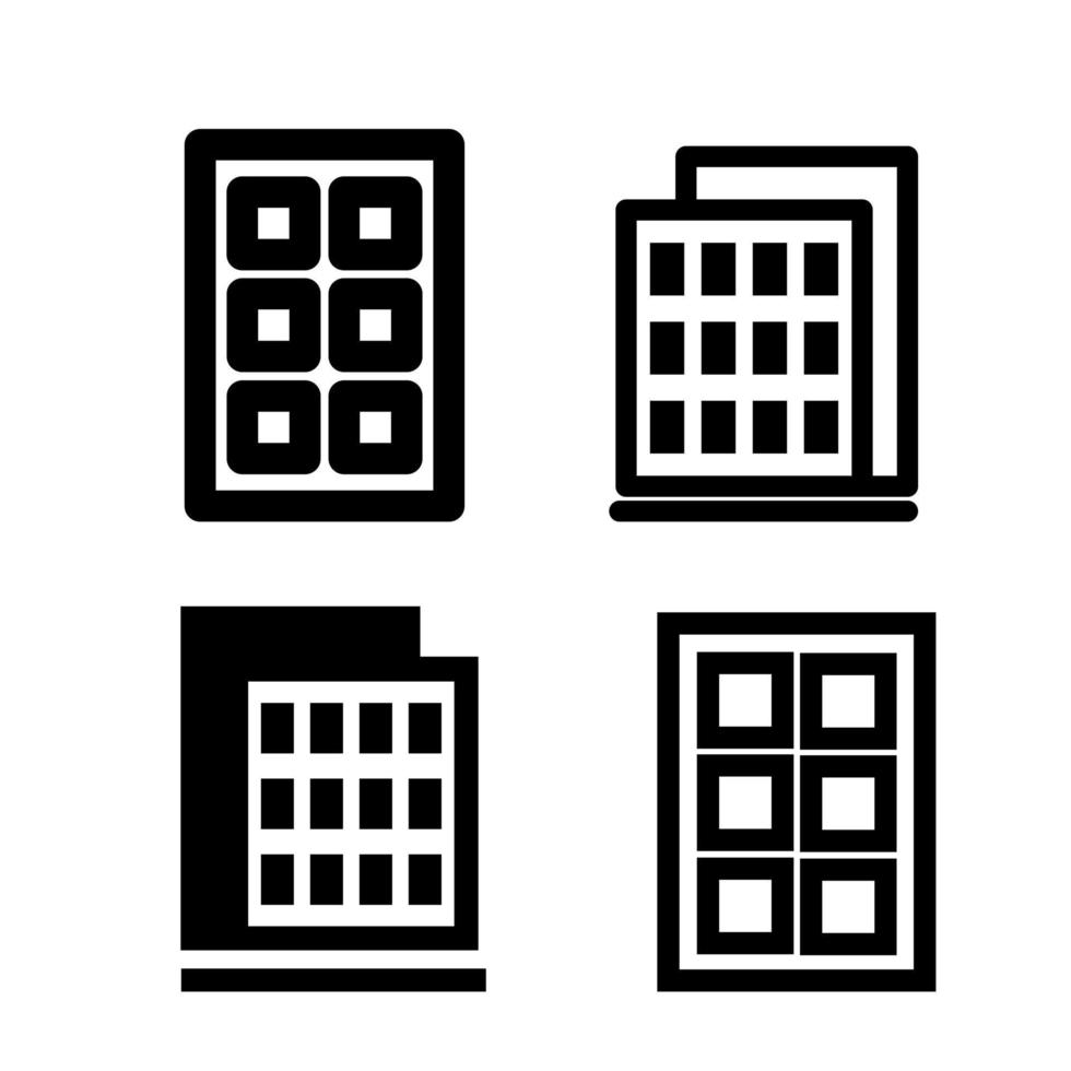 fönster och dörr ikon. vektor illustration isolerat på en vit bakgrund. . premie kvalitet symbol. vektor tecken för mobil app och webb webbplatser
