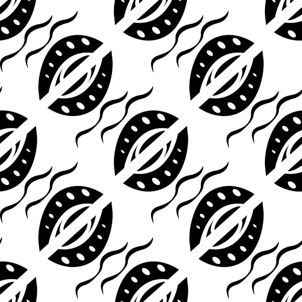 geometrische nahtlose pattern.monochrome Vektorillustration vektor