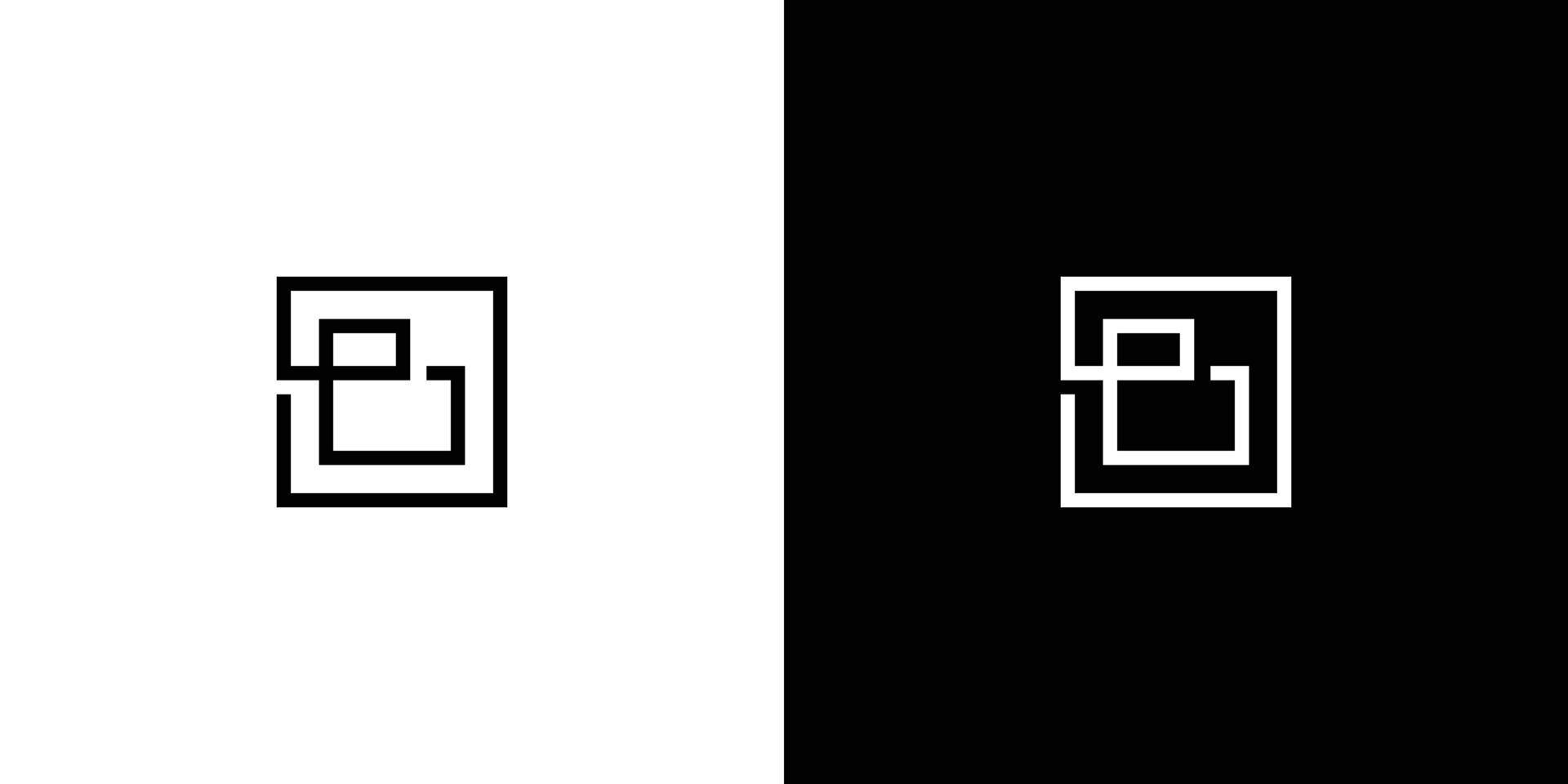 modern och sofistikerad brev b initialer logotyp design vektor