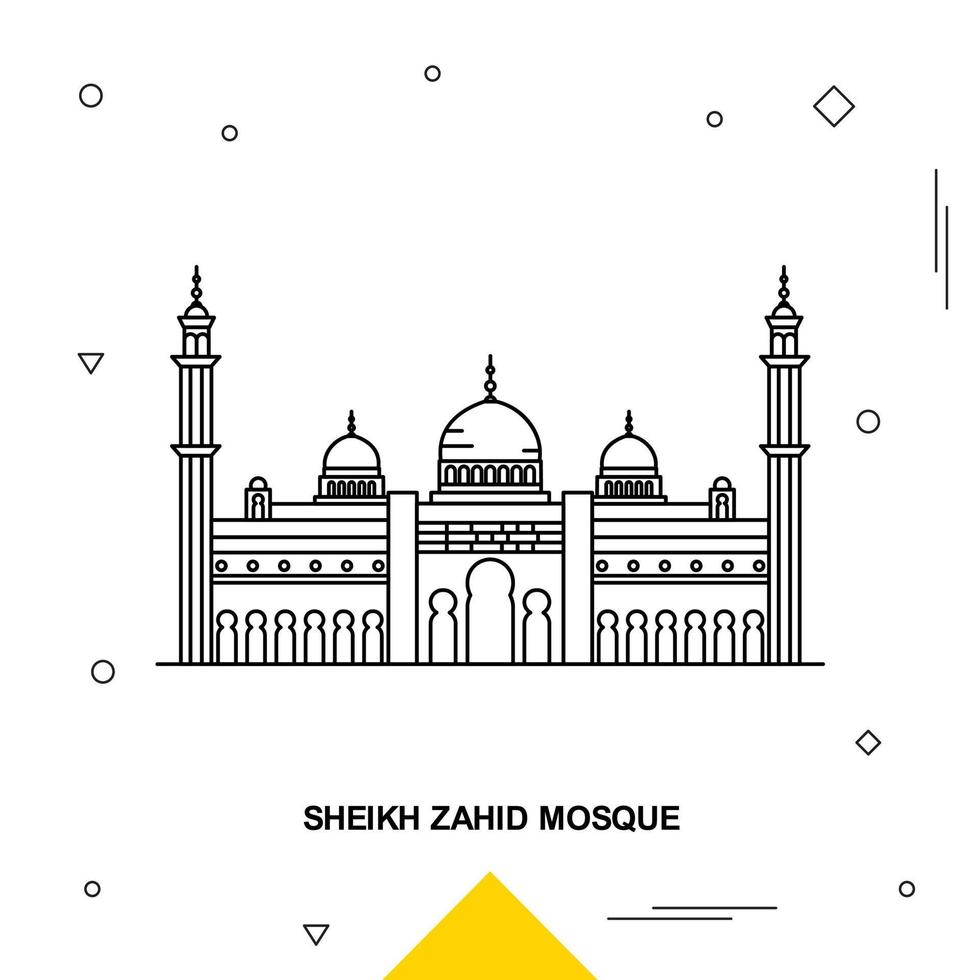Scheich-Zahid-Moschee vektor