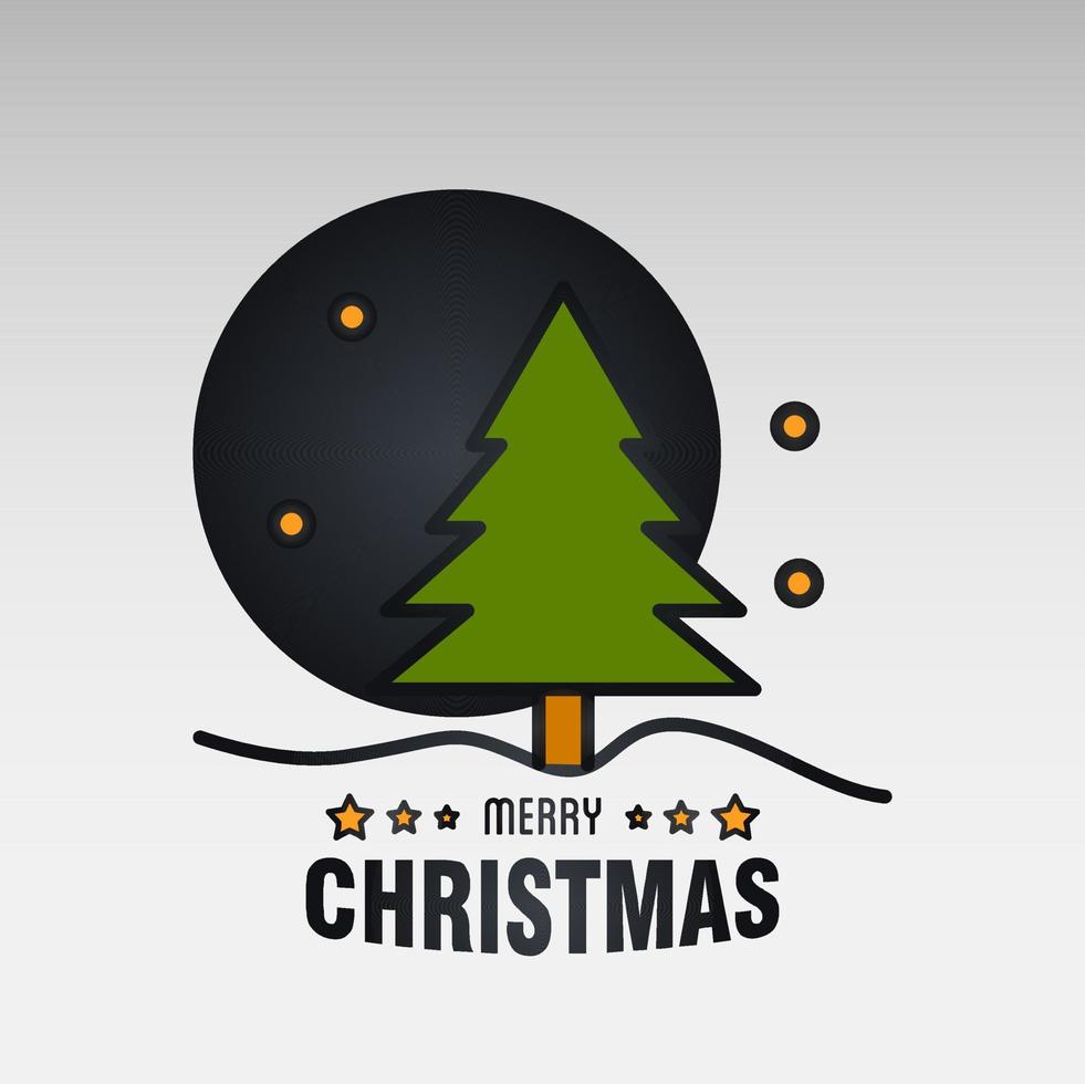 weihnachtskarte mit kreativem elegantem design und hellem hintergrundvektor vektor