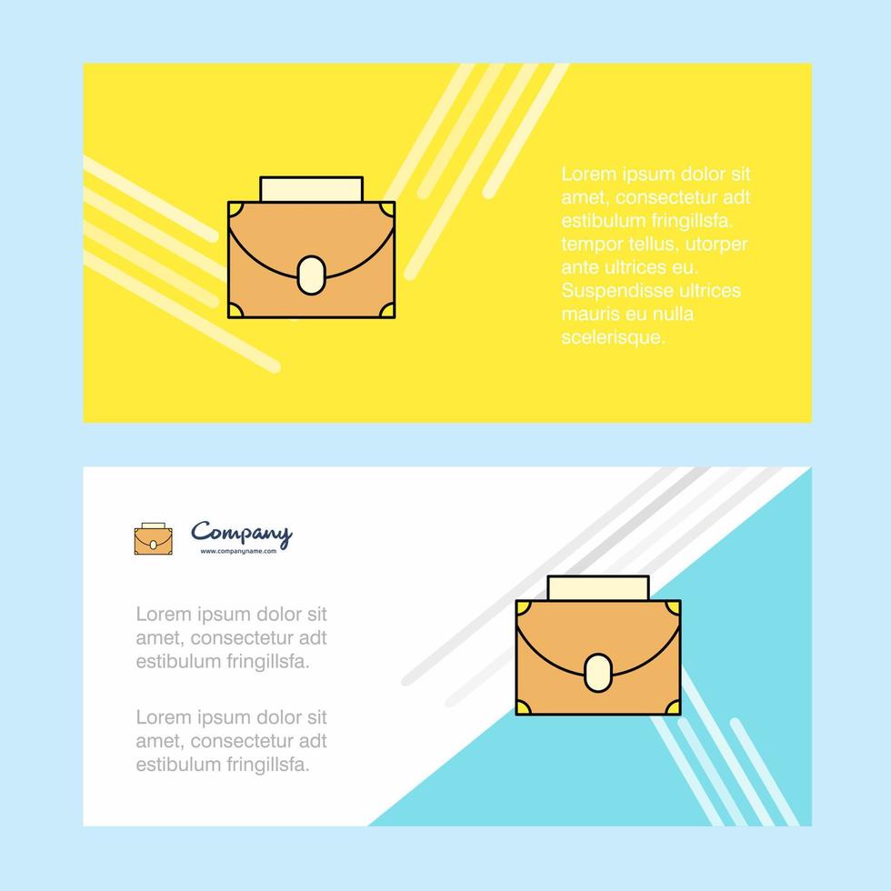 portfölj abstrakt företags- företag baner mall horisontell reklam företag baner vektor
