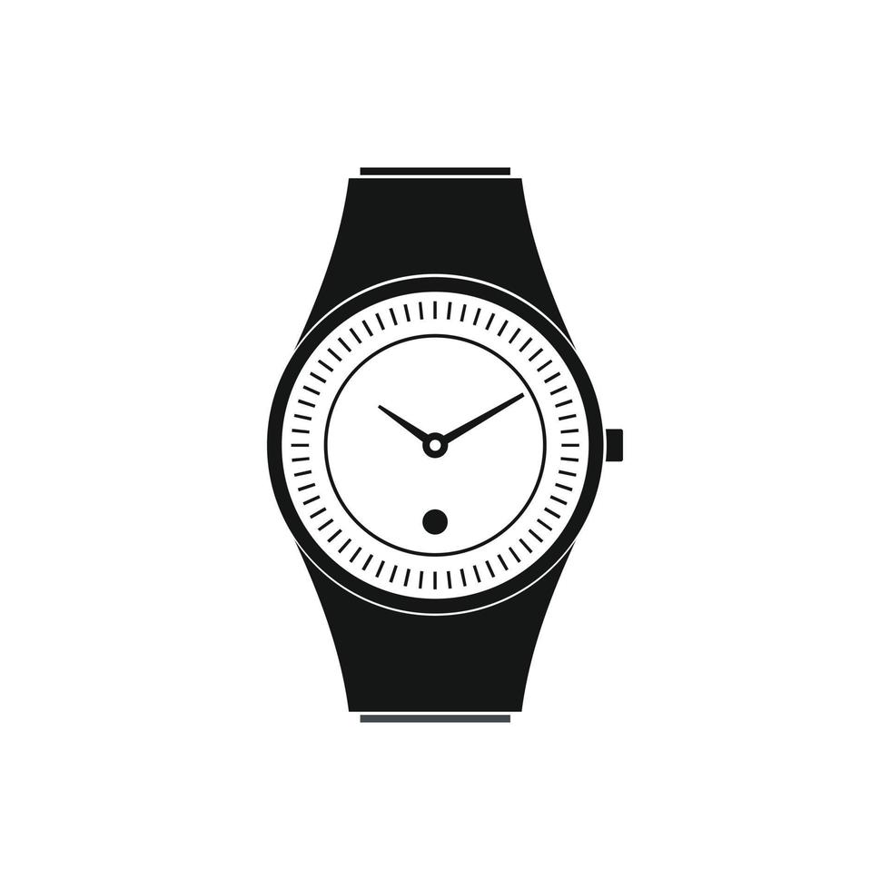 Uhrensymbol, einfacher Stil vektor