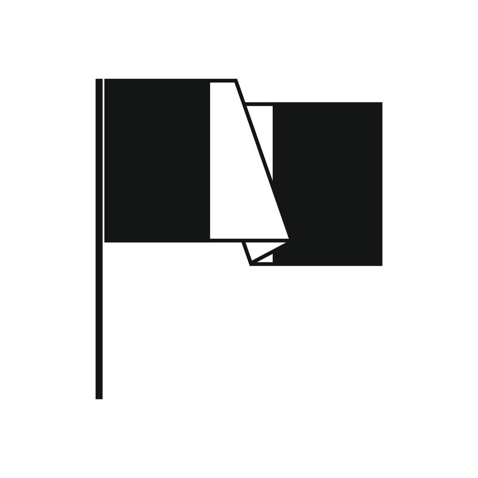 Flaggensymbol, einfacher Stil vektor