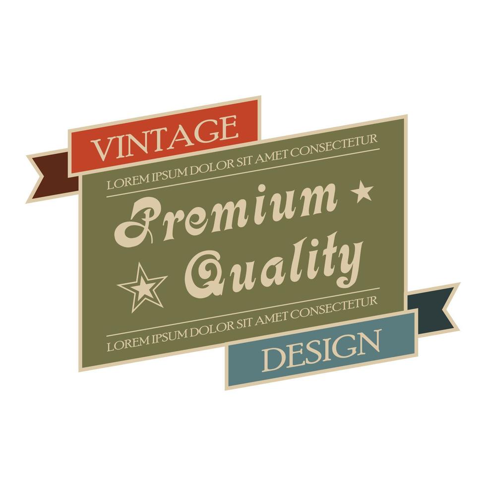 Vintage-Banner in Premium-Qualität vektor