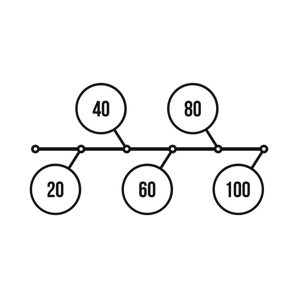 flödesschema diagram, schema ikon, enkel stil vektor