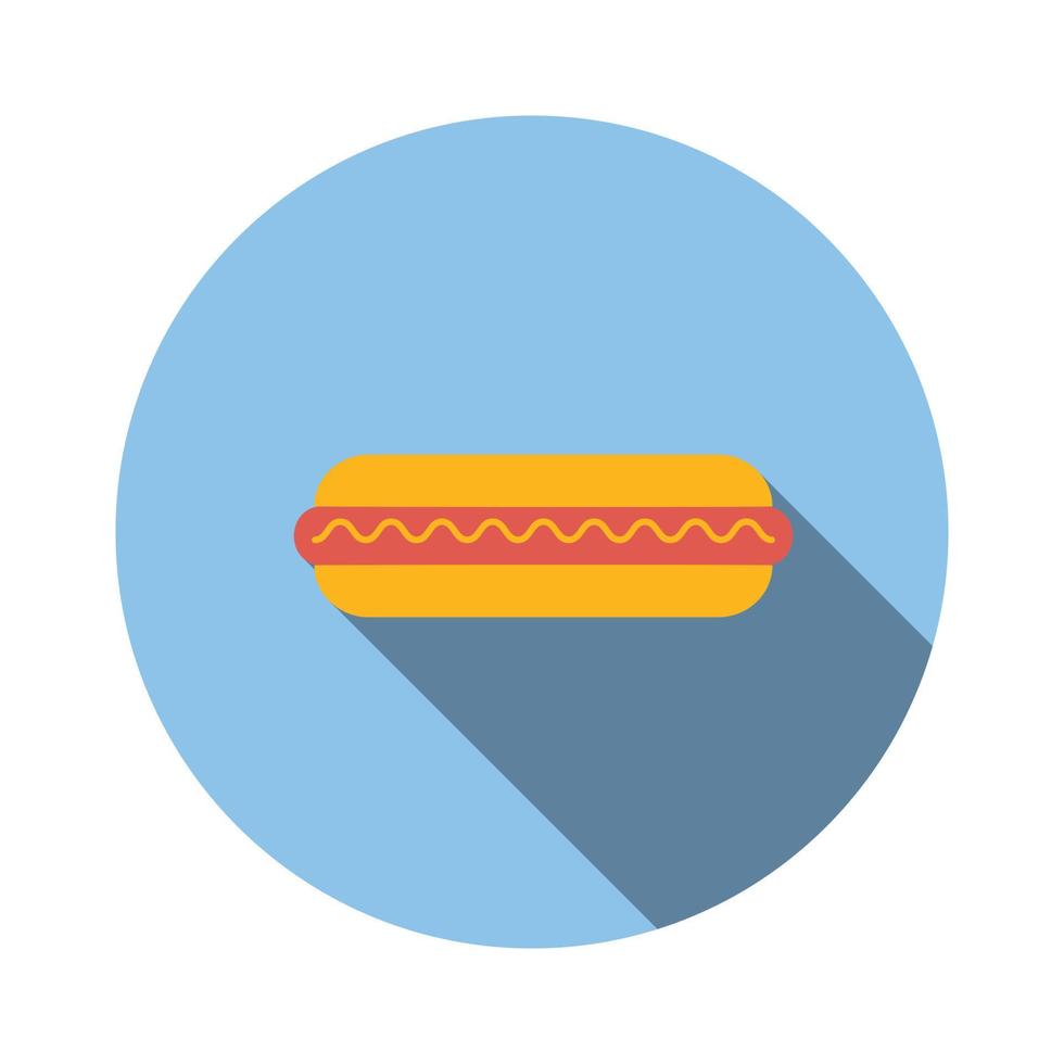 Hot Dog Flat Icon vektor