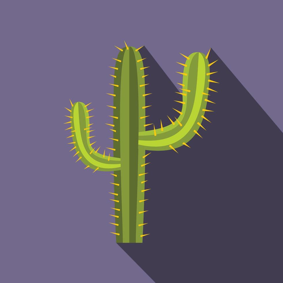 kaktus ikon, platt stil vektor