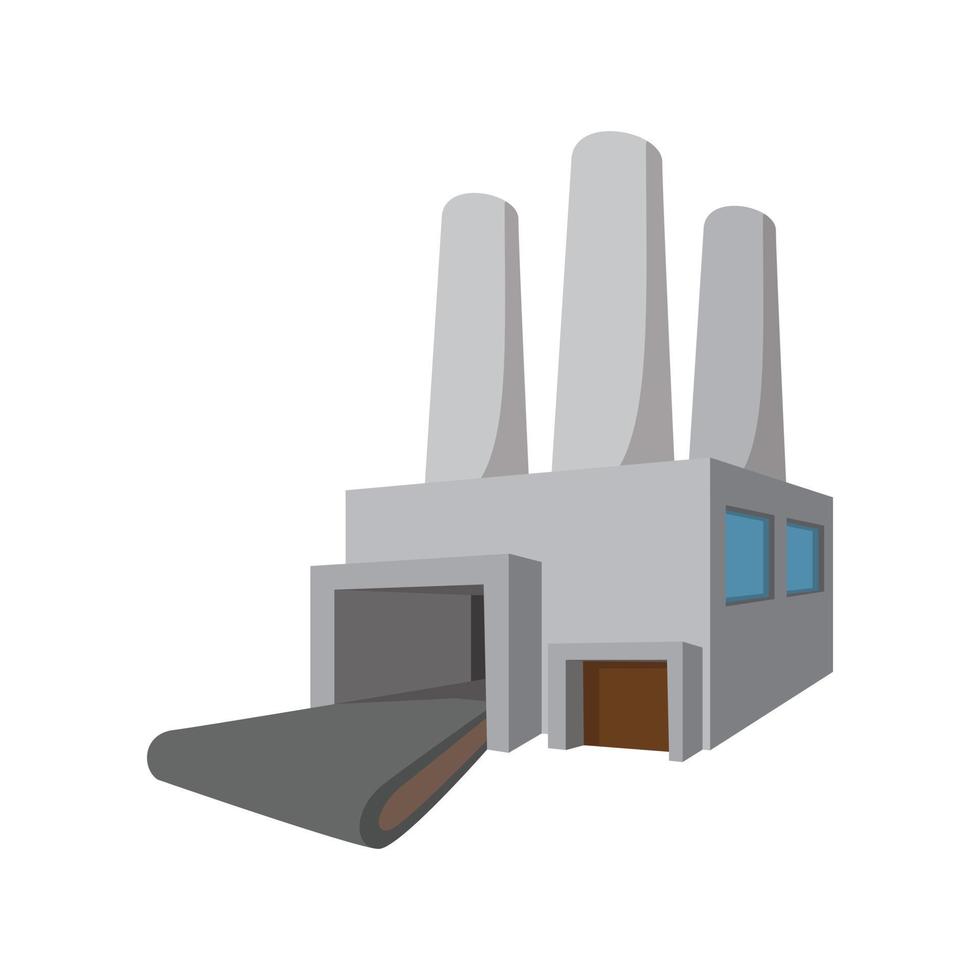 bränsle kraft station tecknad serie ikon vektor
