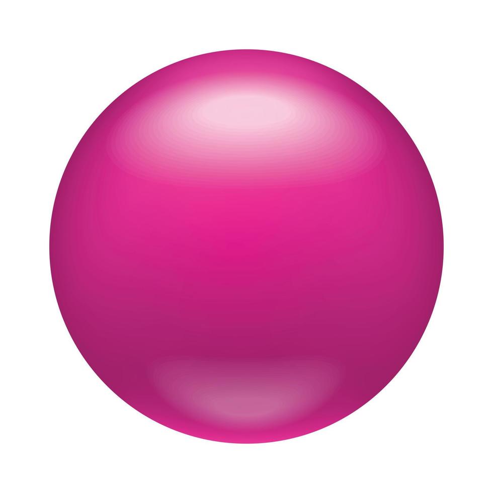 glänzendes rosa Abzeichen, Magnetsymbol, realistischer Stil vektor