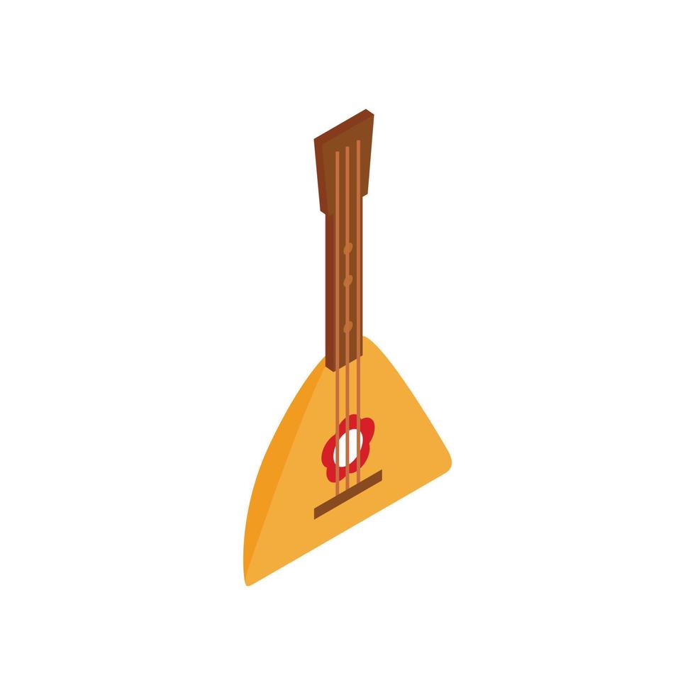 Balalaika isometrisches 3D-Symbol vektor