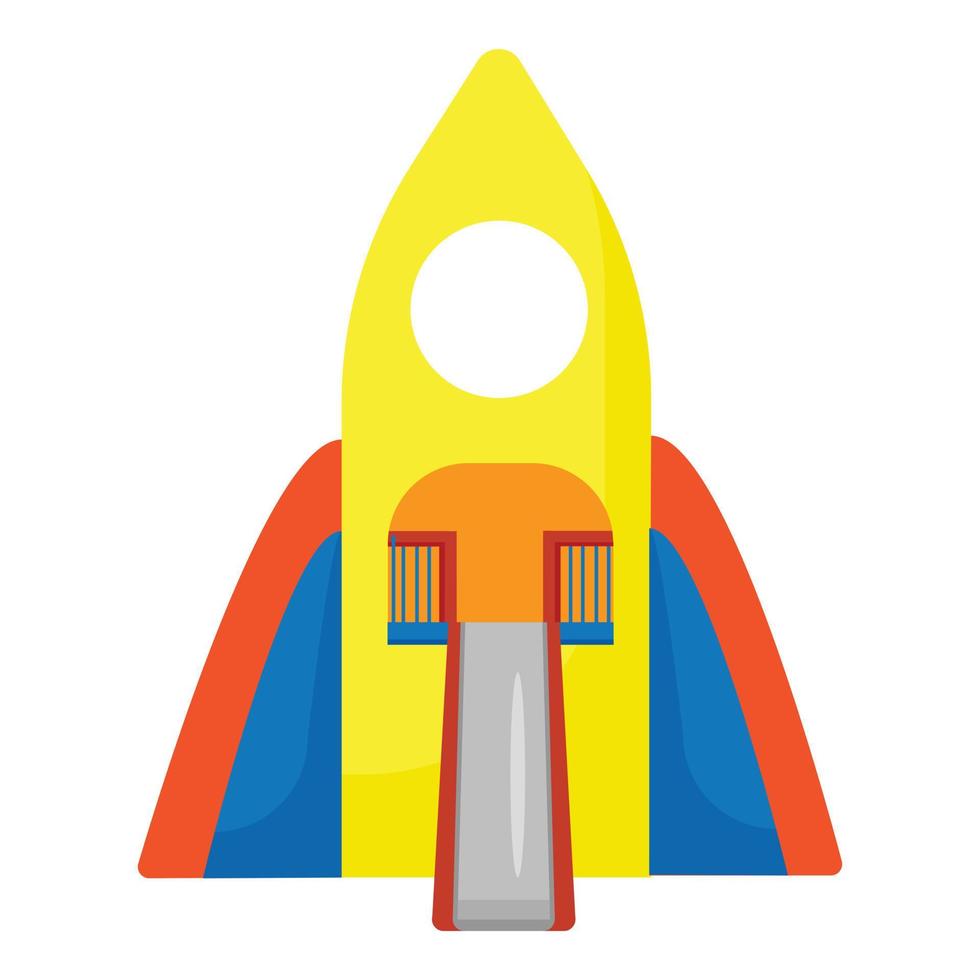 glida raket ikon tecknad serie vektor. parkera utomhus- vektor