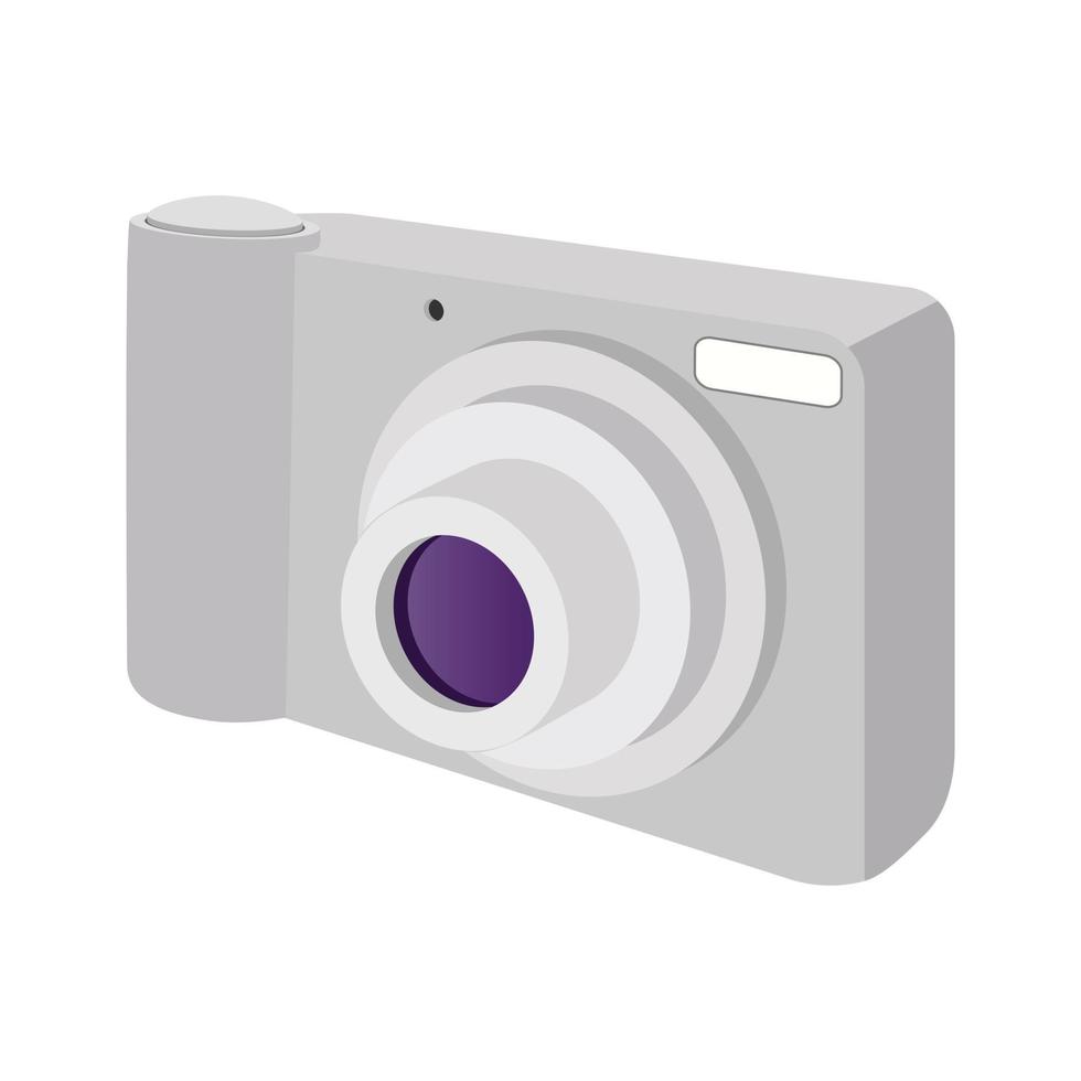 modern kamera tecknad serie ikon vektor