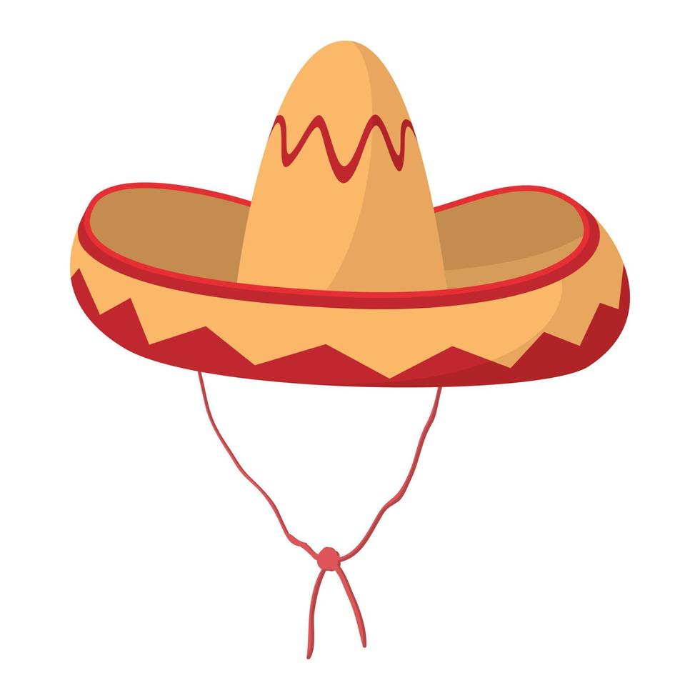 Sombrero-Symbol, Cartoon-Stil vektor