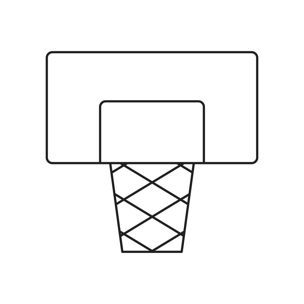 Basketball-Schild-Symbol vektor