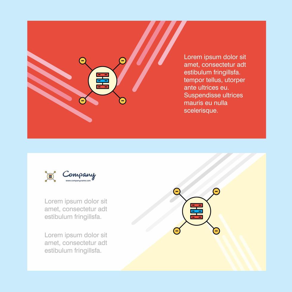 nät router abstrakt företags- företag baner mall horisontell reklam företag baner vektor