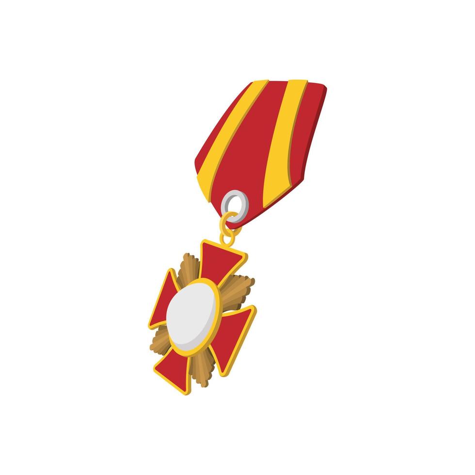 Star Zweiter Weltkrieg Medaille Cartoon-Symbol vektor