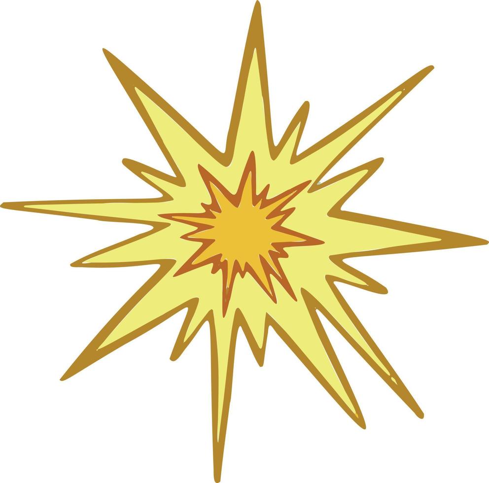 Sternenlicht-Symbol Sternsymbol. Vektor, vektor