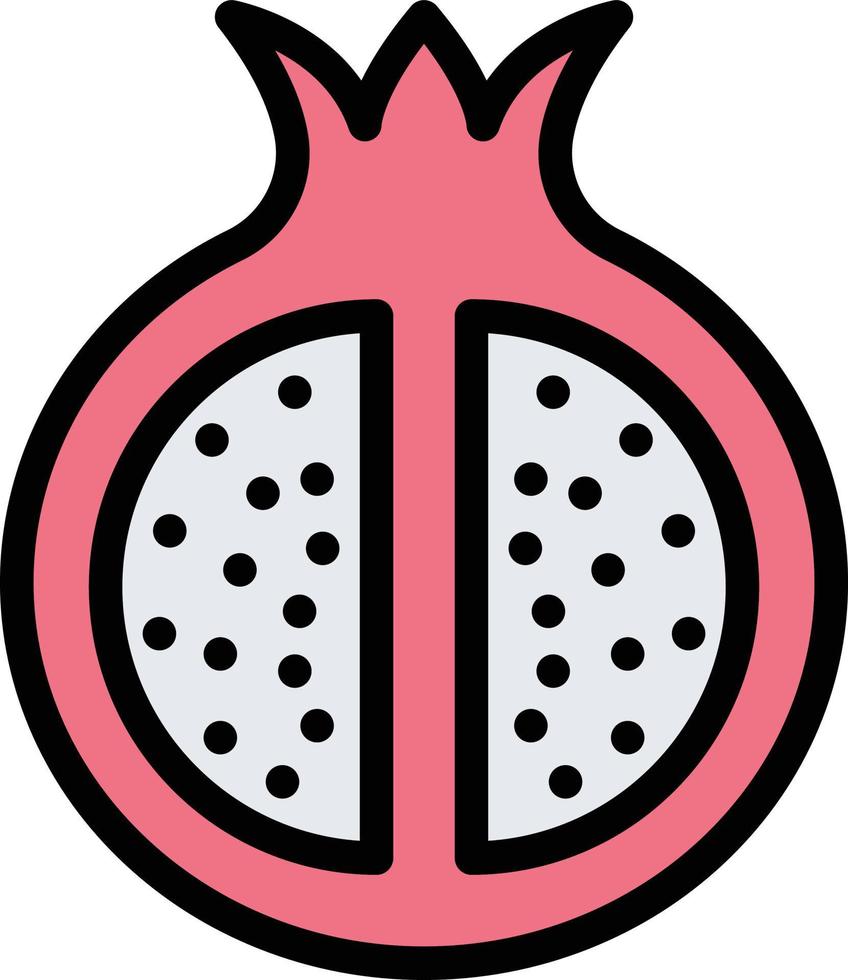 granatäpple vektor ikon design illustration