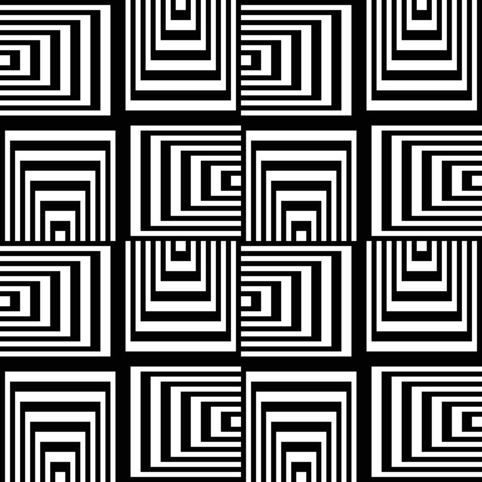 schwarz weiß abstrakt nahtlose geometrische Hintergrundmuster vektor