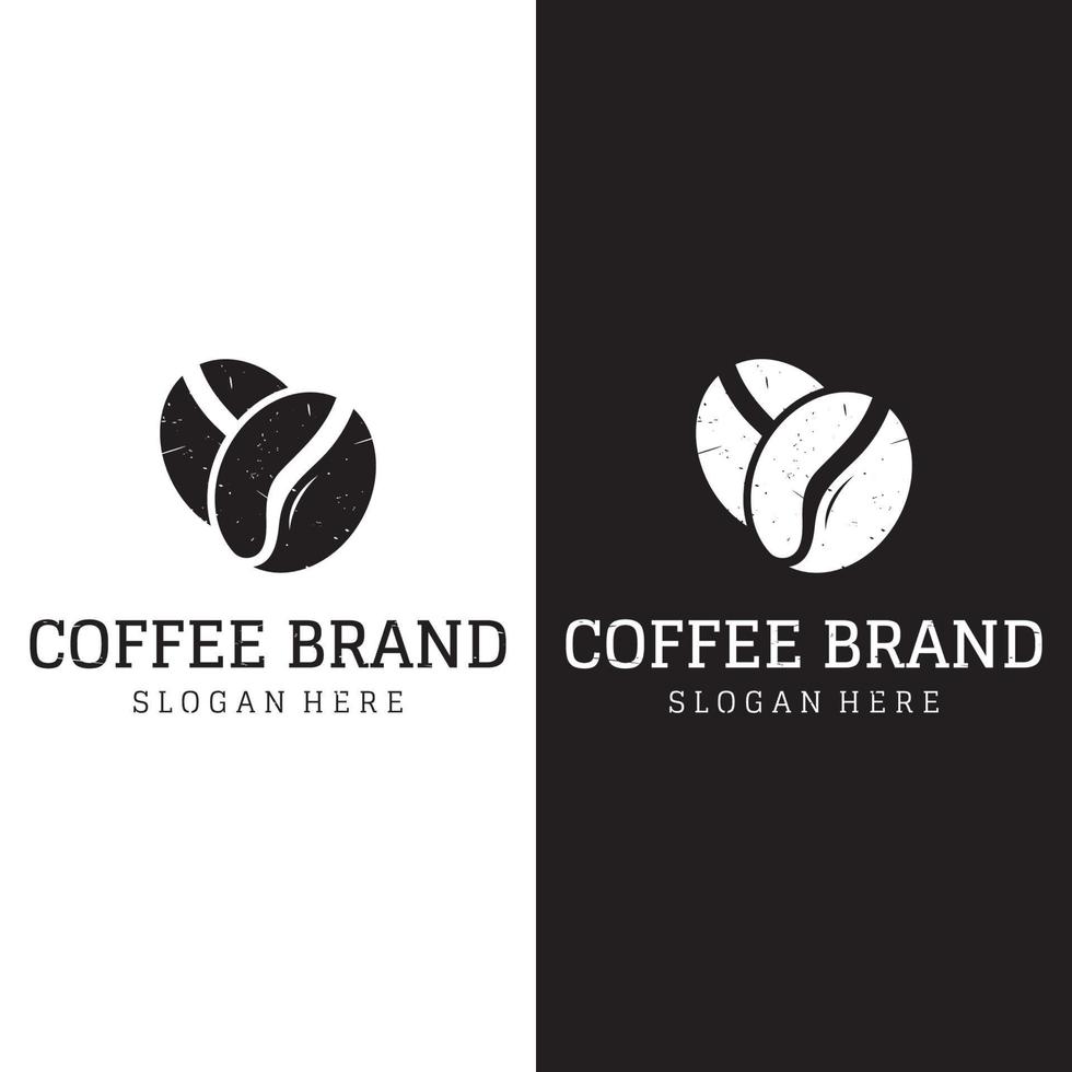 vintage espresso kaffee und kaffeetasse vorlage logo design. Logos können für Unternehmen, Cafés, Restaurants und Cafés sein. vektor