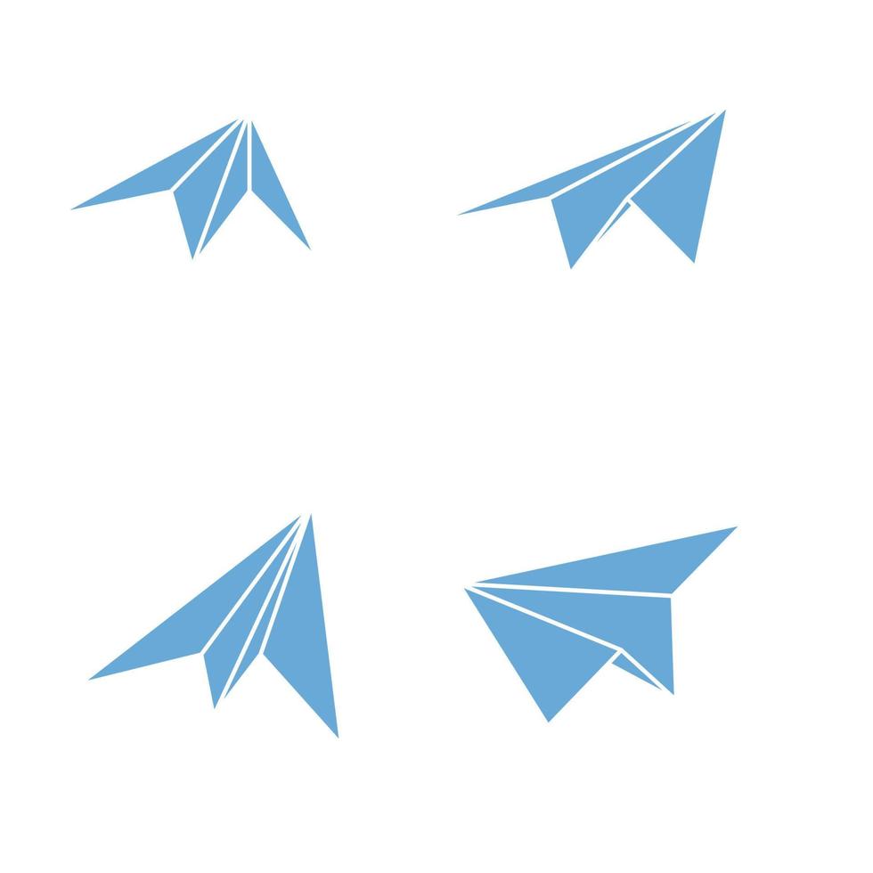 Papierflugzeug Vektor Icon Design Illustration