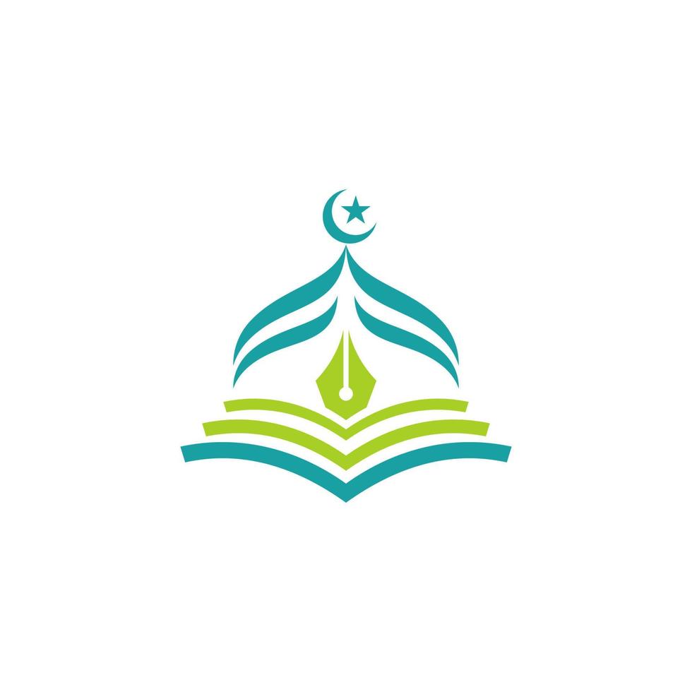 islamic skola vektor ikon design