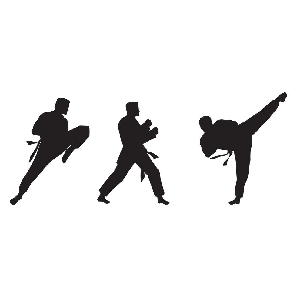 Taekwondo-Vektor-Icon-Design vektor